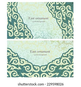 Business card in oriental style. 