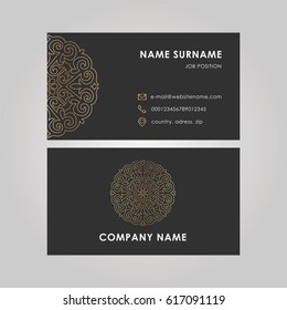 Business Card in oriental style
