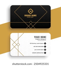Business Card for Own Business. Simple Business Card Layout