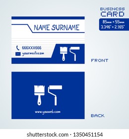 business card for painter worker