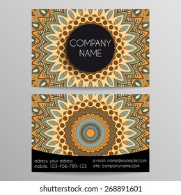 business card from patterns