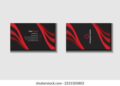 
.Business card for business and personal use . Vector illustration design. Horizontal layout, Print ready .