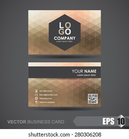 business card  polygonal texture background 
