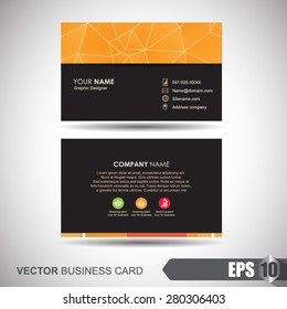 business card  polygonal texture background 