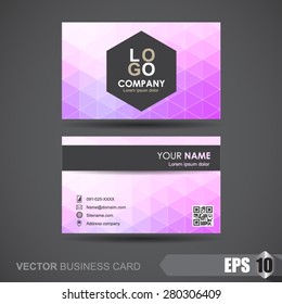 business card  polygonal texture background 