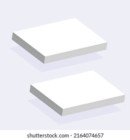 business card, postcard with soft shadows.