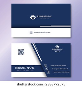 A business card. Premium double-sided business card design. Corporate and individual corporate identity template