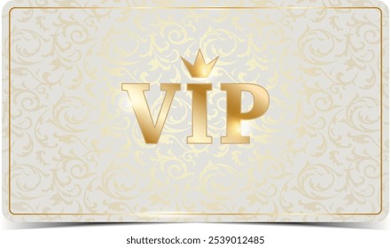Business card. Premium luxury VIP card design template. Vector.