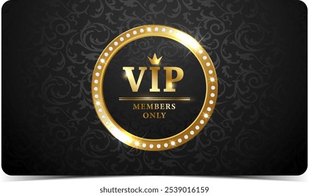 Business card. Premium luxury VIP card design template. Vector.
