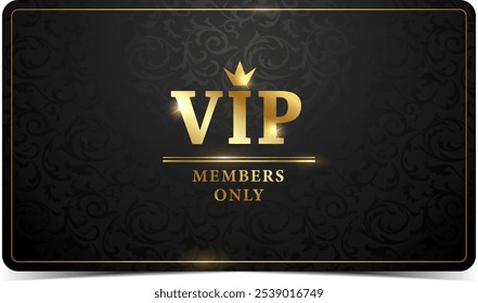 Business card. Premium luxury VIP card design template. Vector.