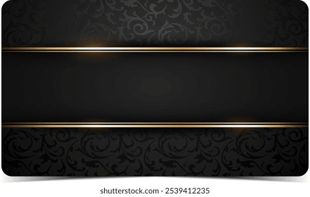 Business card. Premium luxury VIP card design template. Vector.