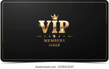 Business card. Premium luxury VIP card design template. Vector.