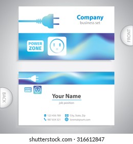 business card - repairman electrical appliances - consumer electronics - company presentations