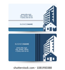 Business Card For Sale And Construction Of Housing 
