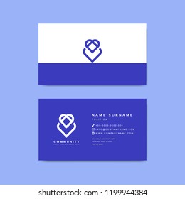 Business card sample design template