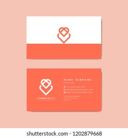 Business card sample design template