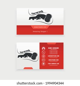 business card for a self-service car wash.