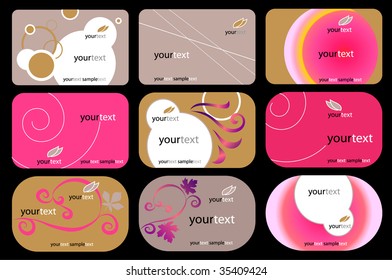 business card set