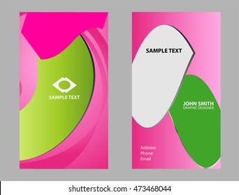 Business card set
