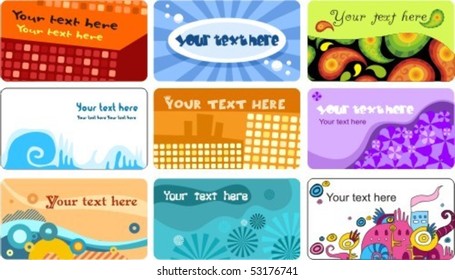 business card set