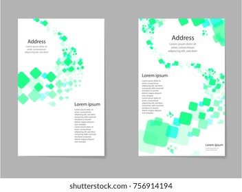 business card set, box block text frame, geometric shape font texture, a4 brochure title sheet, creative square figure icon, quadrate logo sign, flyer fiber, EPS10 banner form