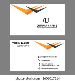 Business card set. Checklist element