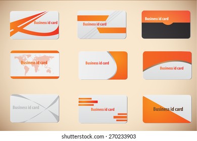 Business Card set collection vector.