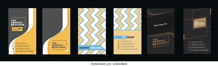 Business Card Set - Creative and Clean Modern Business Card Template.