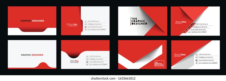 Business Card Set - Creative and Clean Modern Business Card Template.