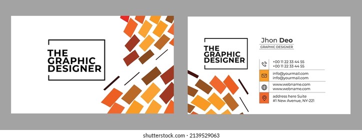 Juego de tarjetas de visita - Plantilla de tarjeta de visita creativa y limpia.