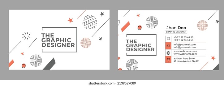 Business Card Set- Creative and Clean Business Card Template.