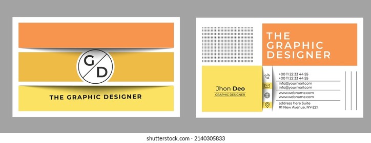 Juego de tarjetas de visita - Plantilla de tarjeta de visita creativa y limpia.