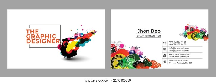 Business Card Set - Vorlage für kreative und saubere Visitenkarten.
