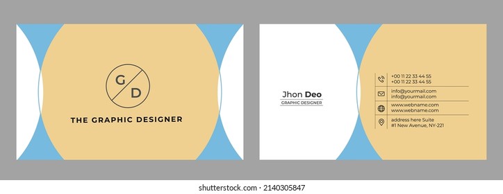 Business Card Set- Creative and Clean Business Card Template.