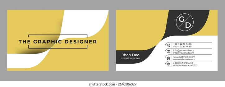 Business Card Set- Creative and Clean Business Card Template.