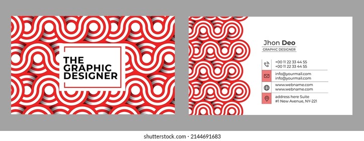 Juego de tarjetas de visita - Plantilla de tarjeta de visita creativa y limpia.