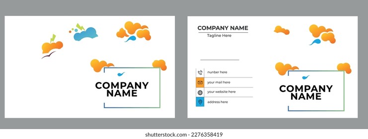 Juego de tarjetas de visita - Plantilla de tarjeta de visita creativa y limpia.