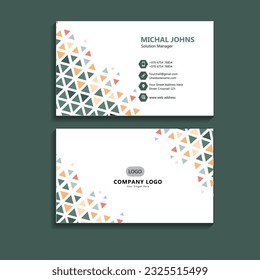 Business card set creative and clean business card template
