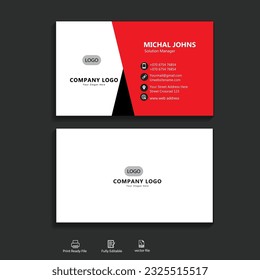 Plantilla de tarjeta de visita creativa y limpia
