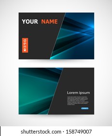 Juego de tarjetas de presentación, fácil de editar
