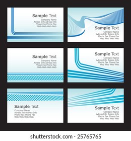 Business Card Set. Editable Vector.