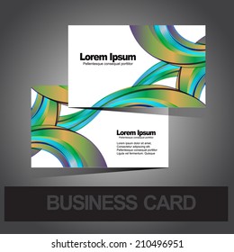 Business card set template