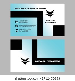 juego de tarjetas de visita, Plantilla de tarjetas de visita Plantilla de tarjetas de visita creativa Pro Vector, diseño de tarjetas de visita de Profesional de dos caras