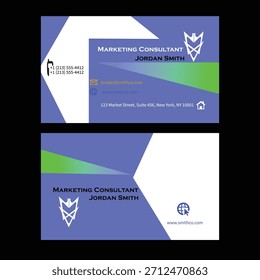 juego de tarjetas de visita, Plantilla de tarjetas de visita Plantilla de tarjetas de visita creativa Pro Vector, diseño de tarjetas de visita de Profesional de dos caras