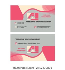 juego de tarjetas de visita, Plantilla de tarjetas de visita Plantilla de tarjetas de visita creativa Pro Vector, diseño de tarjetas de visita de Profesional de dos caras