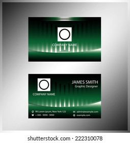 Business card set vector 
