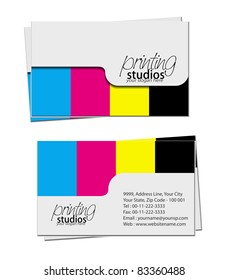 business card set , vector elements for design.