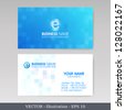 blue business card design