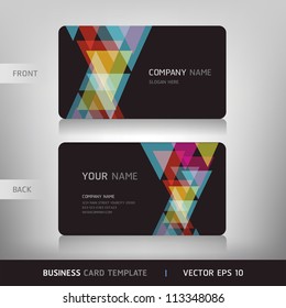 Business Card Set. Vector illustration. EPS10