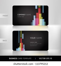 Business Card Set. Vector illustration.